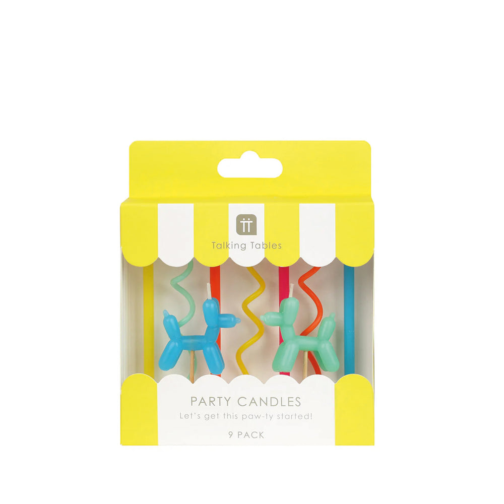 Balloon Dog Birthday Candles