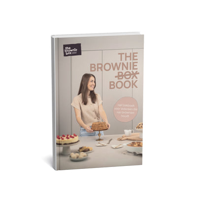 The Brownie Book Bakboek op witte achtergrond