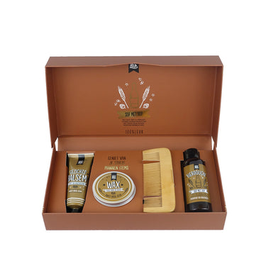 luxe mannen pakket op witte achtergrond.