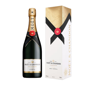 Fles Moët & Chandon Brut (75 cl) in cadeauverpakking