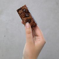 Dark Brownie in hand