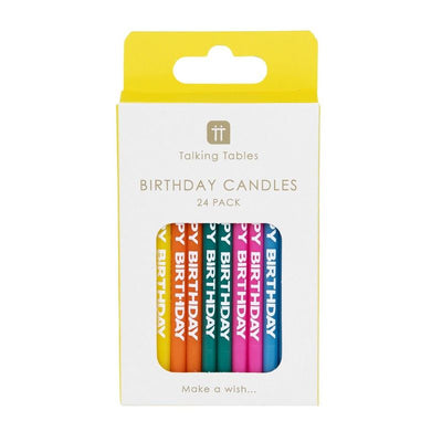 birthday candles op witte achtergrond