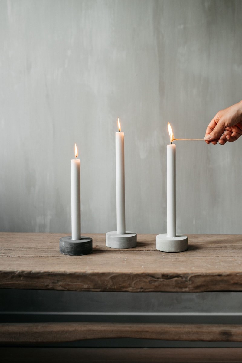 Leeff witte kaarsen | Set van 4 stuks