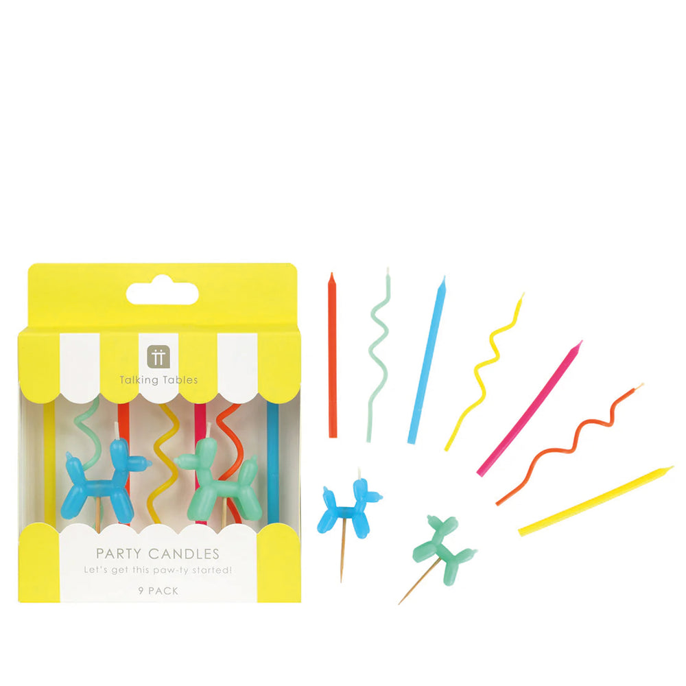 Balloon Dog Birthday Candles