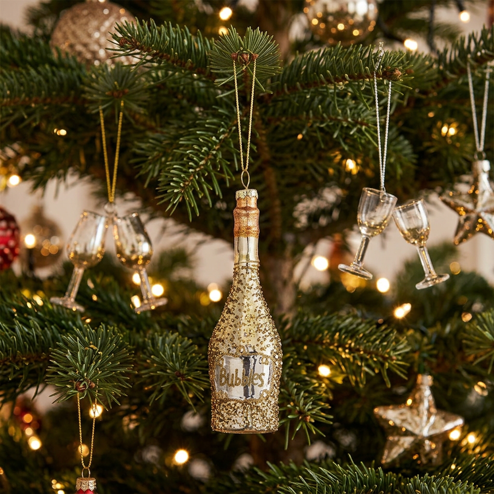 Champagne kerstbal | The Brownie Box