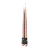 Metallic roze kaarzen (set van 2)