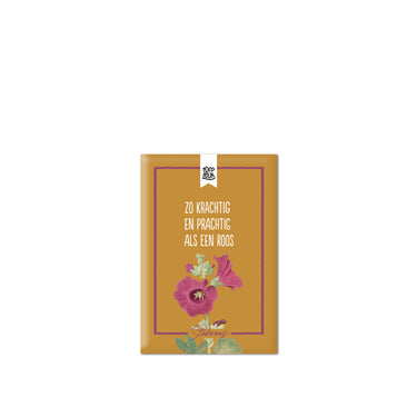 Zo krachtig en prachtig als een roos bloemenzaadjes op witte achtergrond