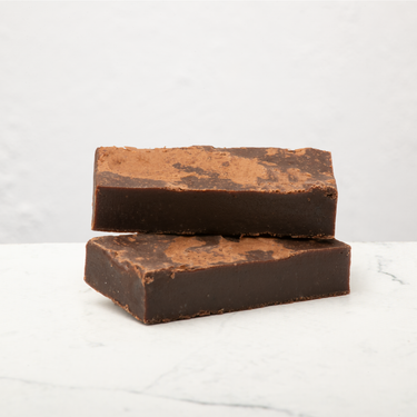 Vegan originals brownies op marble achtergrond