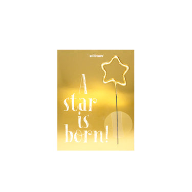 A star is born kaars op witte achtergrond