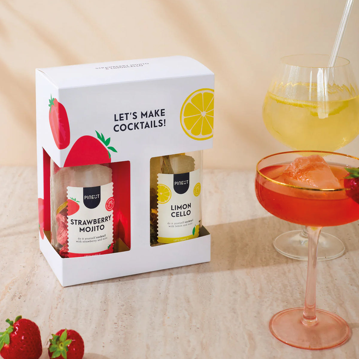 Pineut Cocktails | Limoncello & Strawberry Mojito