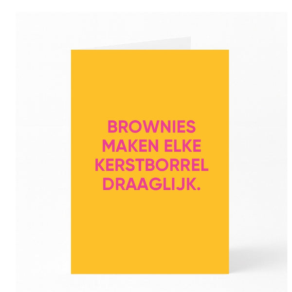 BROWNIES MAKEN ELKE KERSTBORREL DRAAGLIJK.