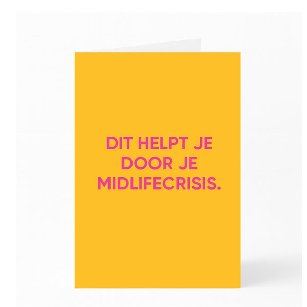 DIT HELPT JE DOOR JE MIDLIFECRISIS.
