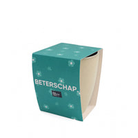 Grijze mok met sleeve met beterschapswens