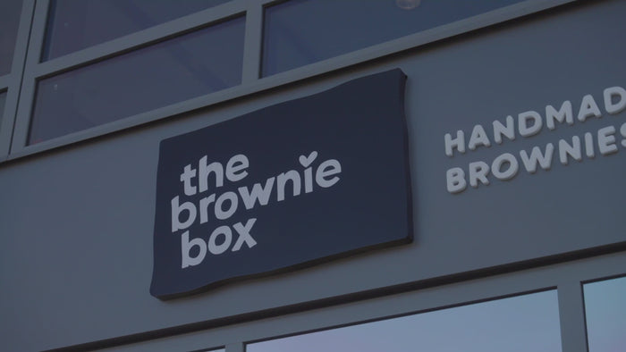 Making of brownies van The Brownie Box