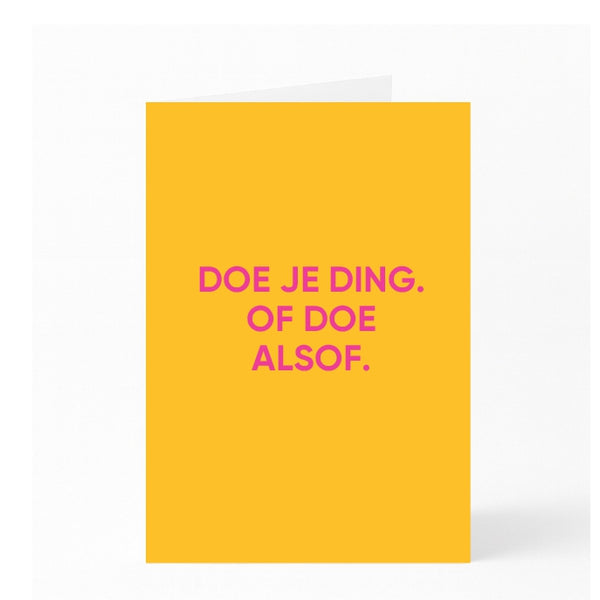 DOE JE DING. OF DOE ALSOF.