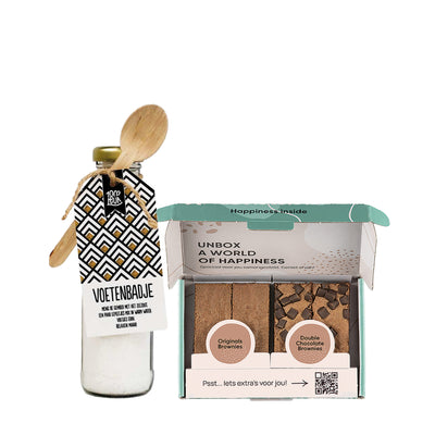 Voordeelcadeau: Voetenbadje & Brownies