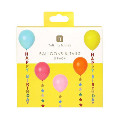 Verpakking met verjaardag ballonnen