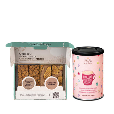 Cadeaupakket: Brownies & Warme chocomelk Speculaas